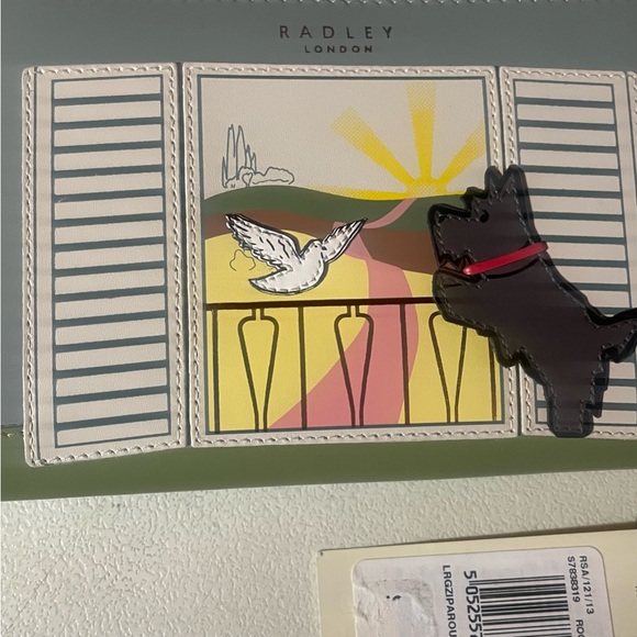 Radley London Wallet✨New with tags🐶 Large Zip Around Wallet ”Room With A View” - Picture 2 of 6